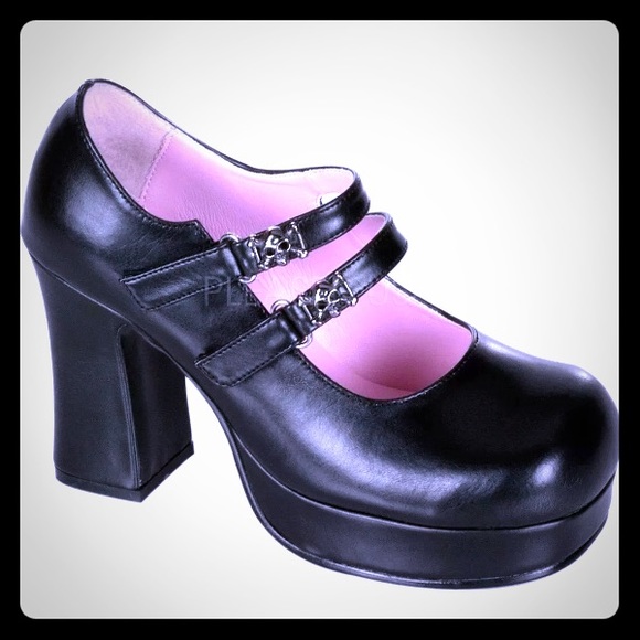 Demonia Shoes Sz8 Demonia Gothika9 Mary Jane Platform Heels Poshmark